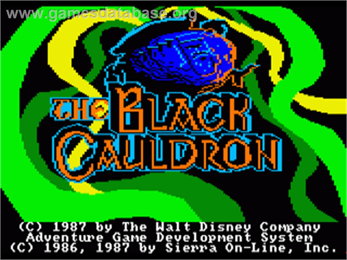 Black Cauldron - Commodore Amiga - Artwork - Title Screen