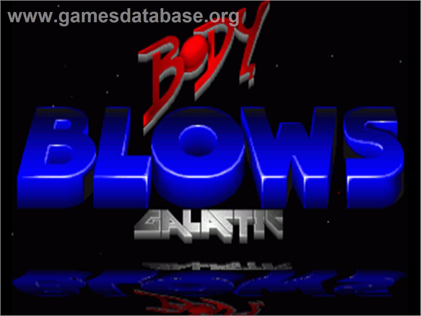 Body Blows Galactic - Commodore Amiga - Artwork - Title Screen