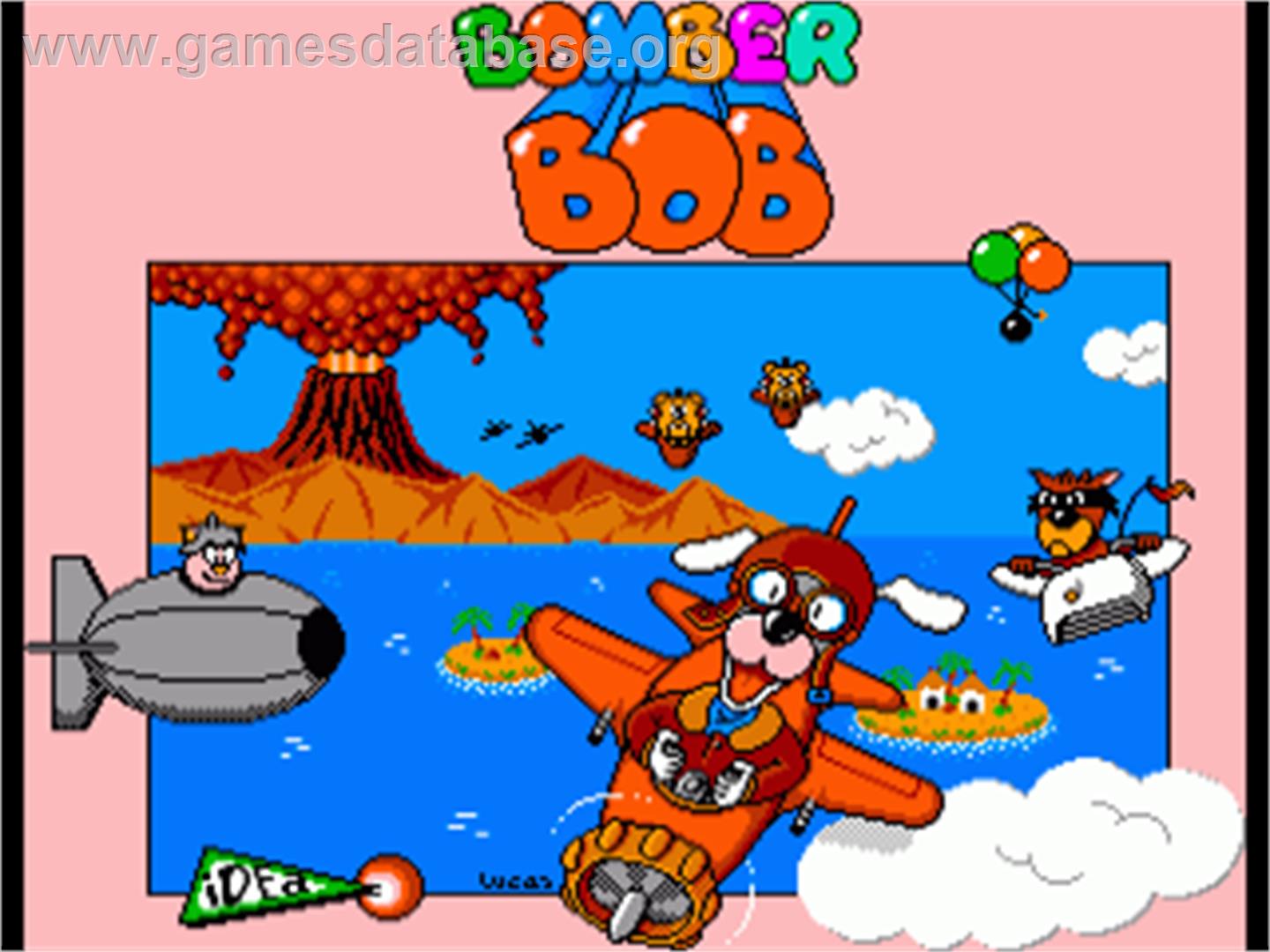 Bomber Bob - Commodore Amiga - Artwork - Title Screen