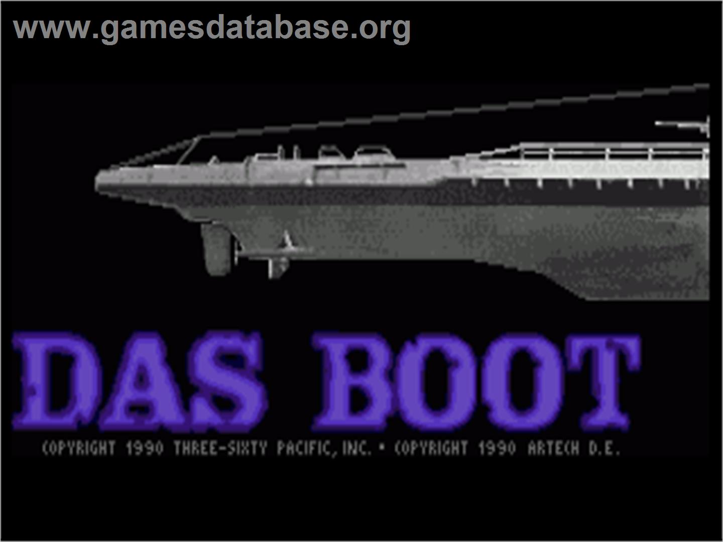 Boot, Das - Commodore Amiga - Artwork - Title Screen