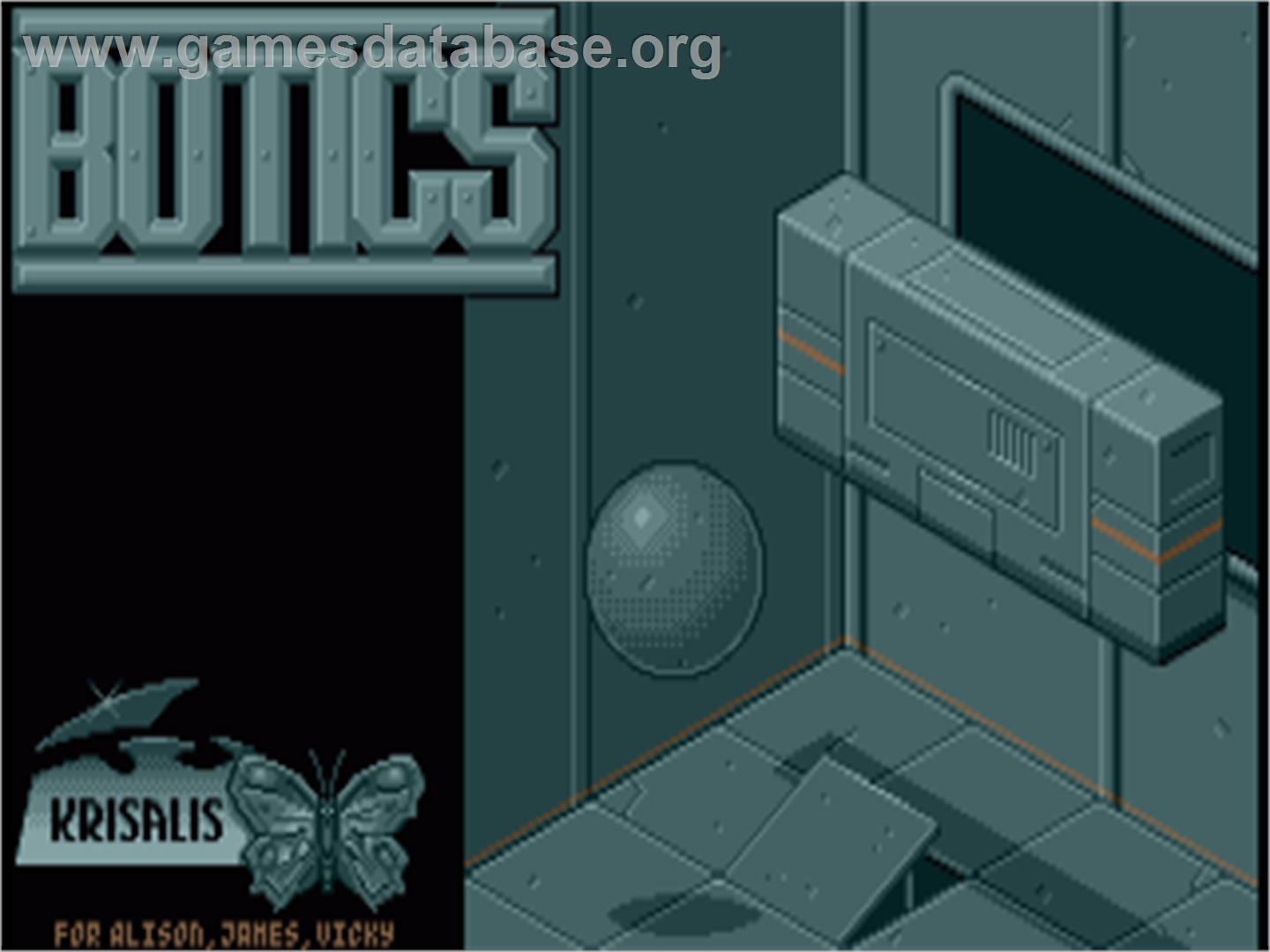 Botics - Commodore Amiga - Artwork - Title Screen