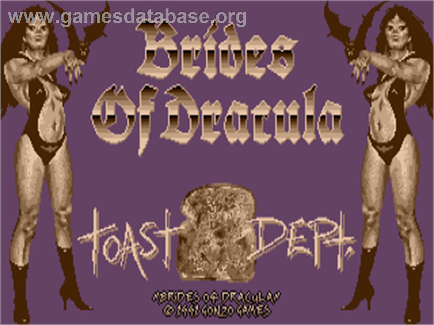 Brides of Dracula - Commodore Amiga - Artwork - Title Screen