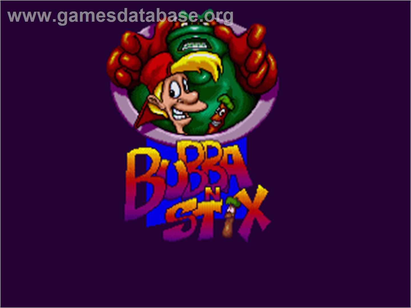 Bubba 'n' Stix - Commodore Amiga - Artwork - Title Screen