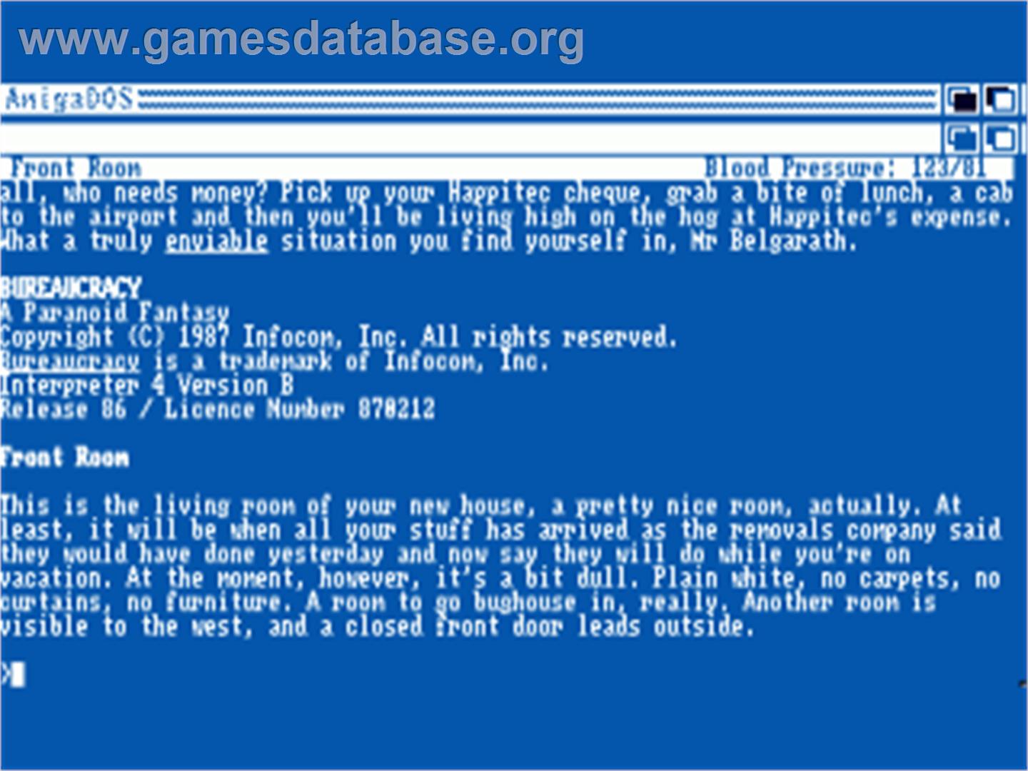 Bureaucracy - Commodore Amiga - Artwork - Title Screen