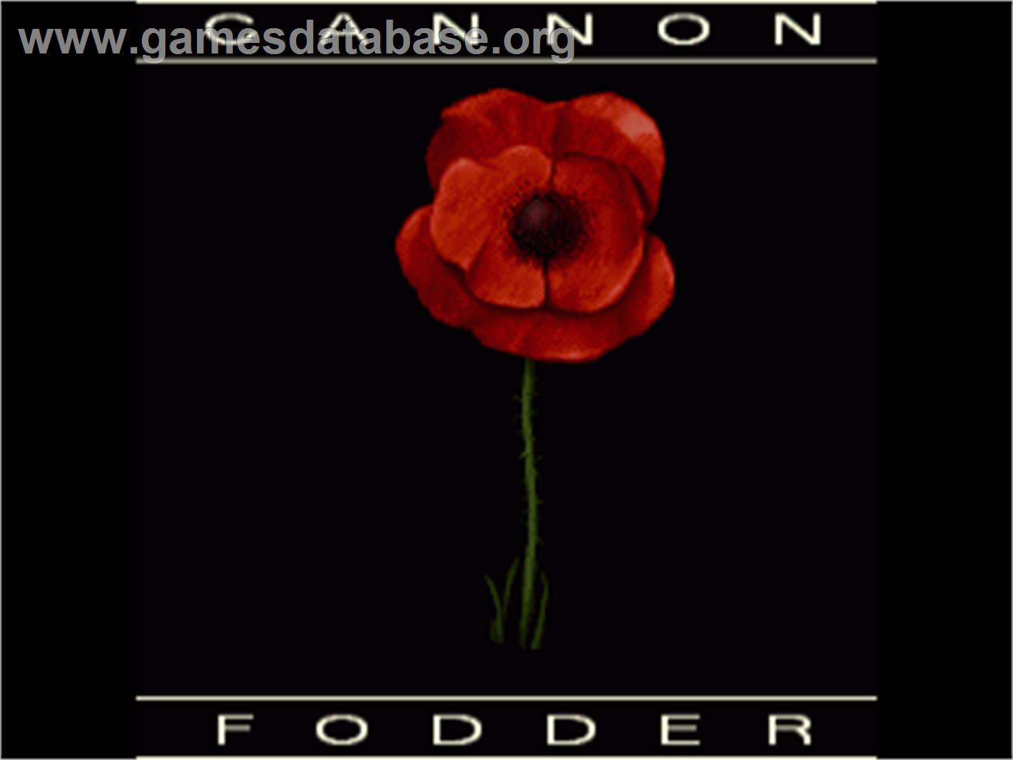 Cannon Fodder - Commodore Amiga - Artwork - Title Screen