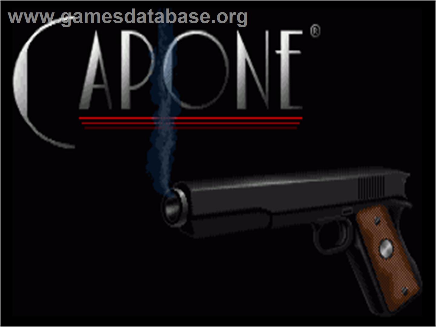 Capone - Commodore Amiga - Artwork - Title Screen