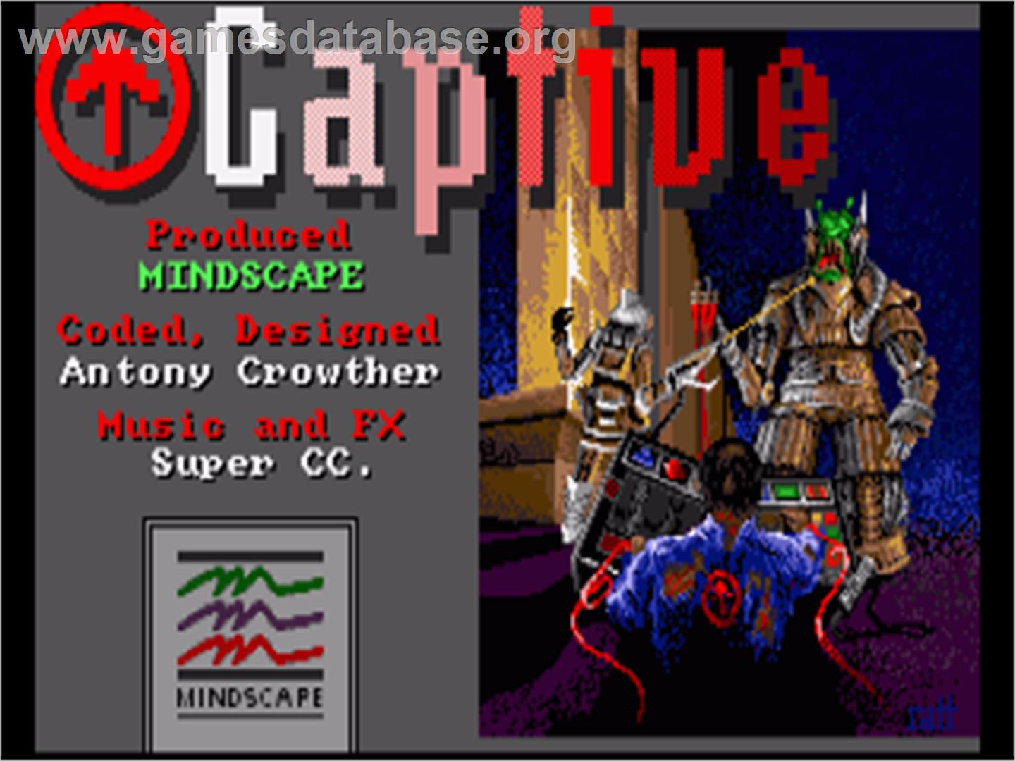 Captive - Commodore Amiga - Artwork - Title Screen