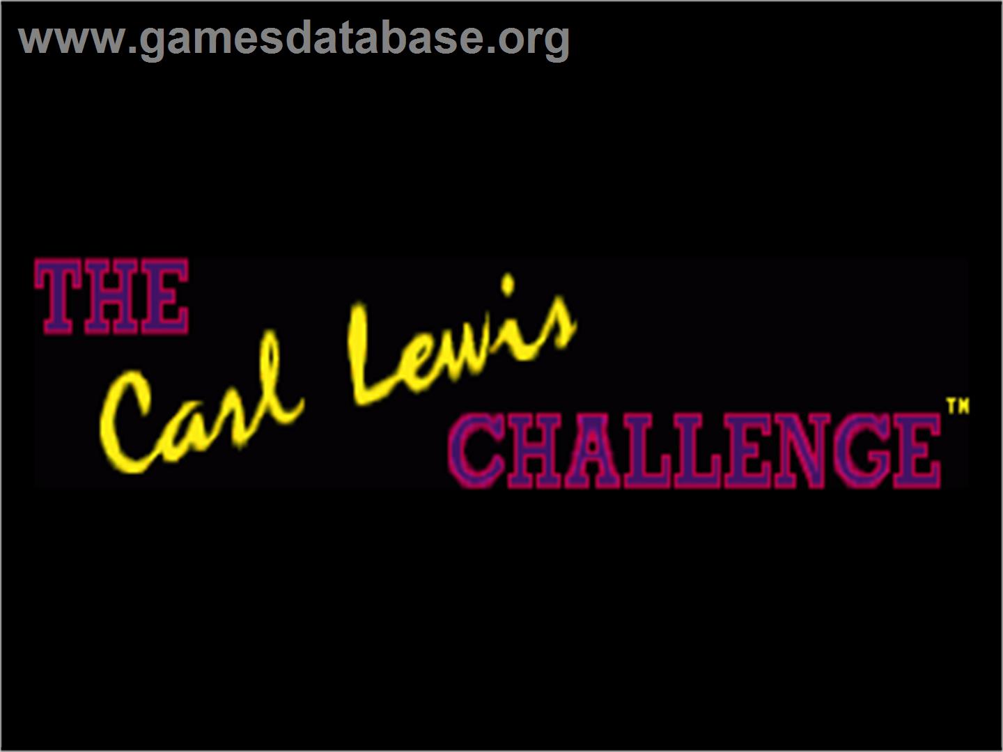 Carl Lewis Challenge - Commodore Amiga - Artwork - Title Screen