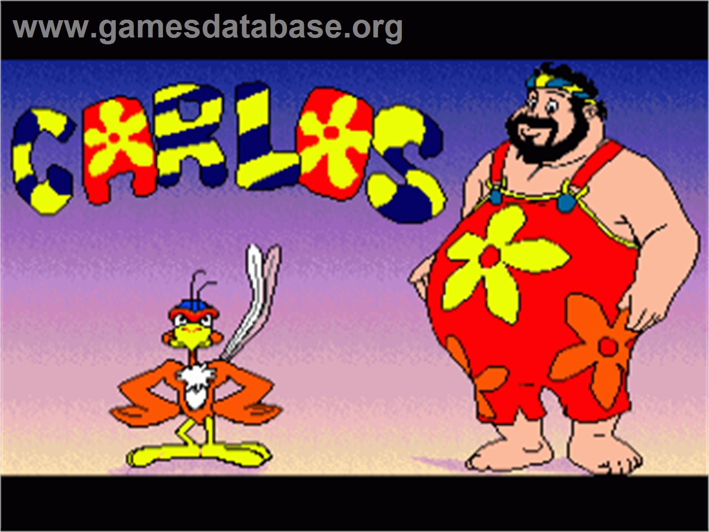 Carlos - Commodore Amiga - Artwork - Title Screen