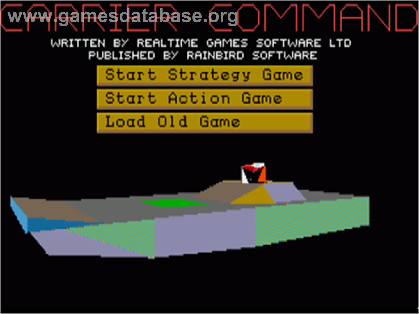 Carrier Command - Commodore Amiga - Artwork - Title Screen