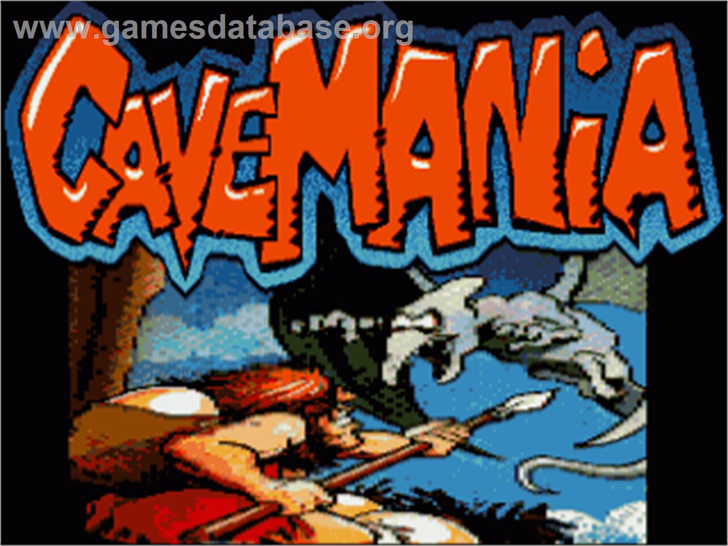 Cavemania - Commodore Amiga - Artwork - Title Screen