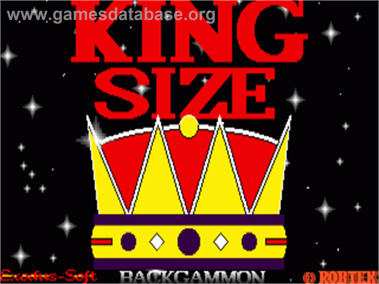 Championship Backgammon - Commodore Amiga - Artwork - Title Screen