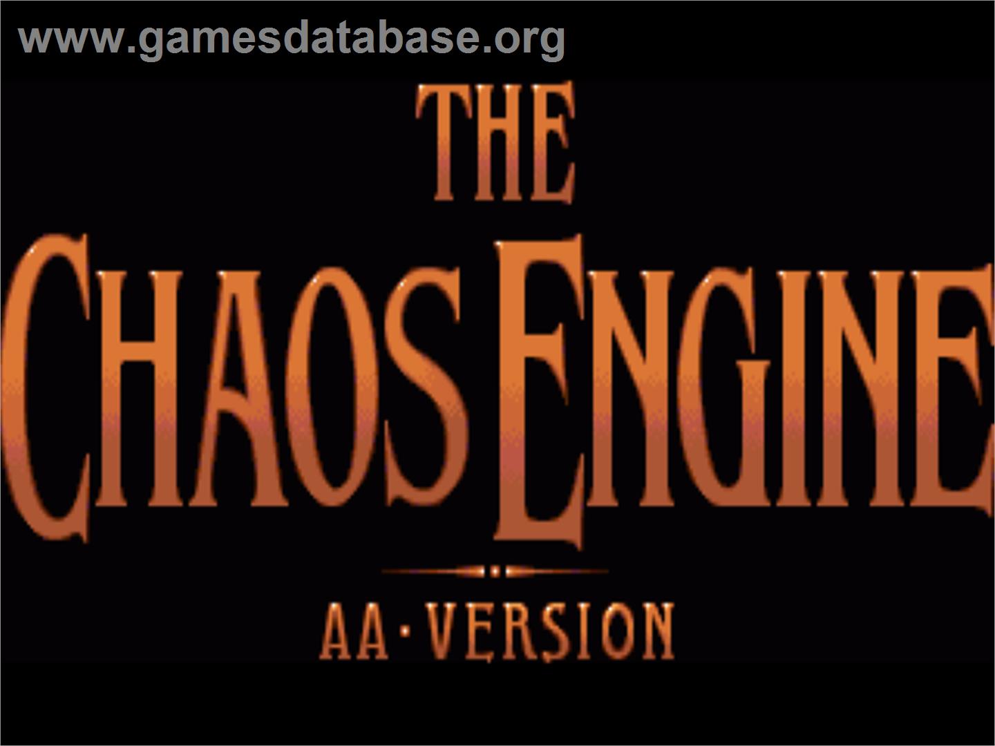 Chaos Engine, The - Commodore Amiga - Artwork - Title Screen