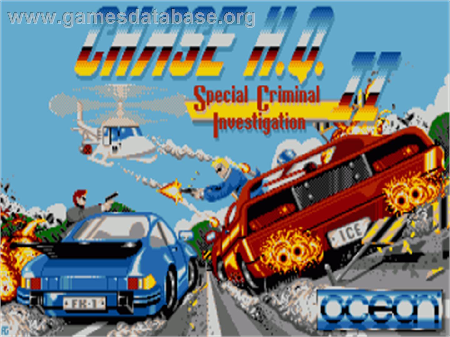 Chase H.q. 2 - Special Criminal Investigation - Commodore Amiga - Artwork - Title Screen