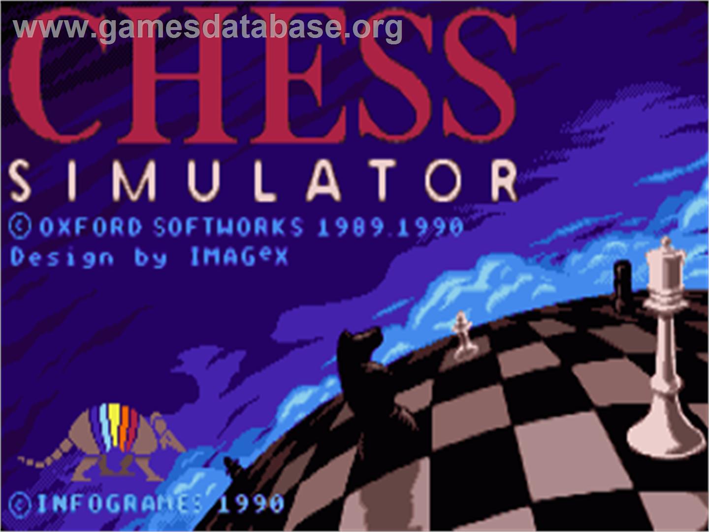 Chess Simulator - Commodore Amiga - Artwork - Title Screen