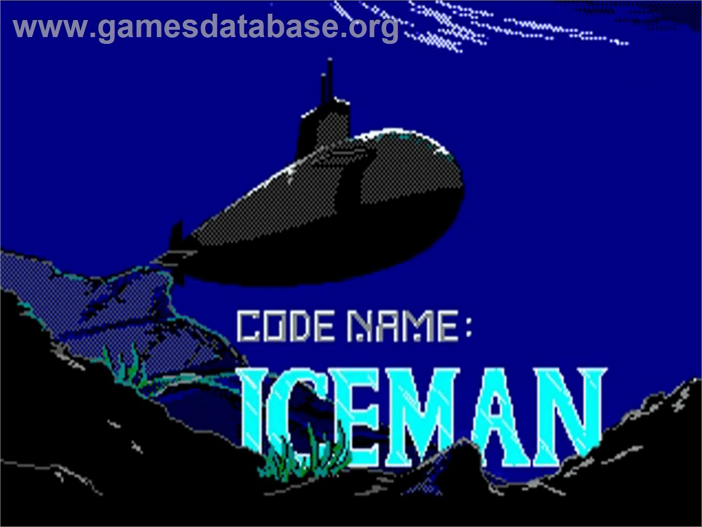 Code-Name - Iceman - Commodore Amiga - Artwork - Title Screen