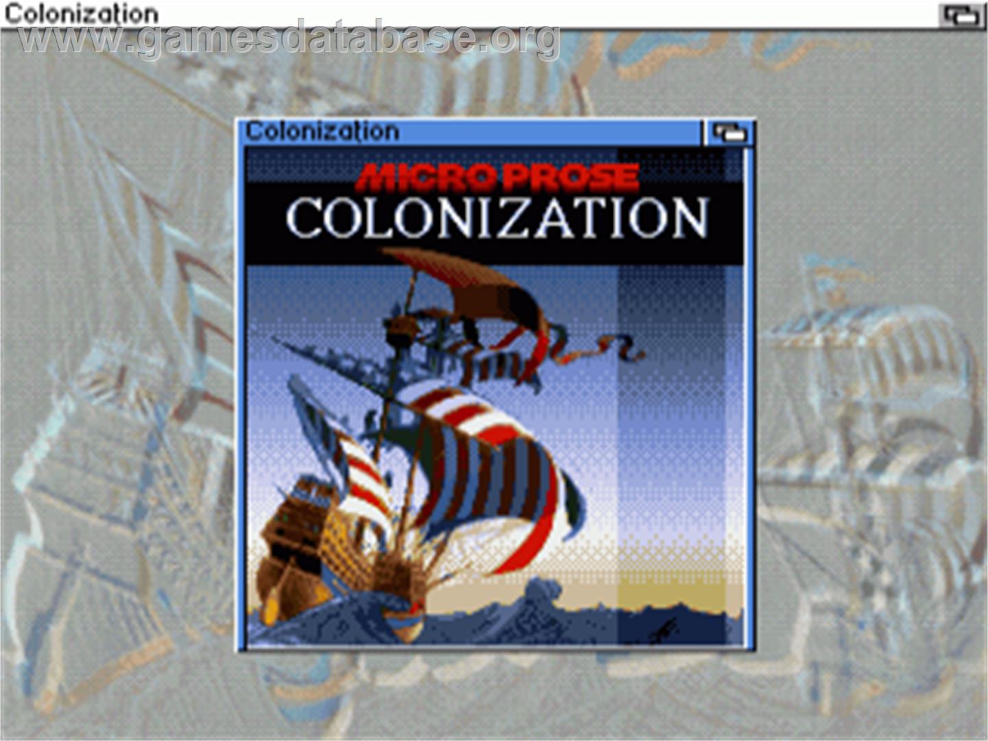 Colonization - Commodore Amiga - Artwork - Title Screen