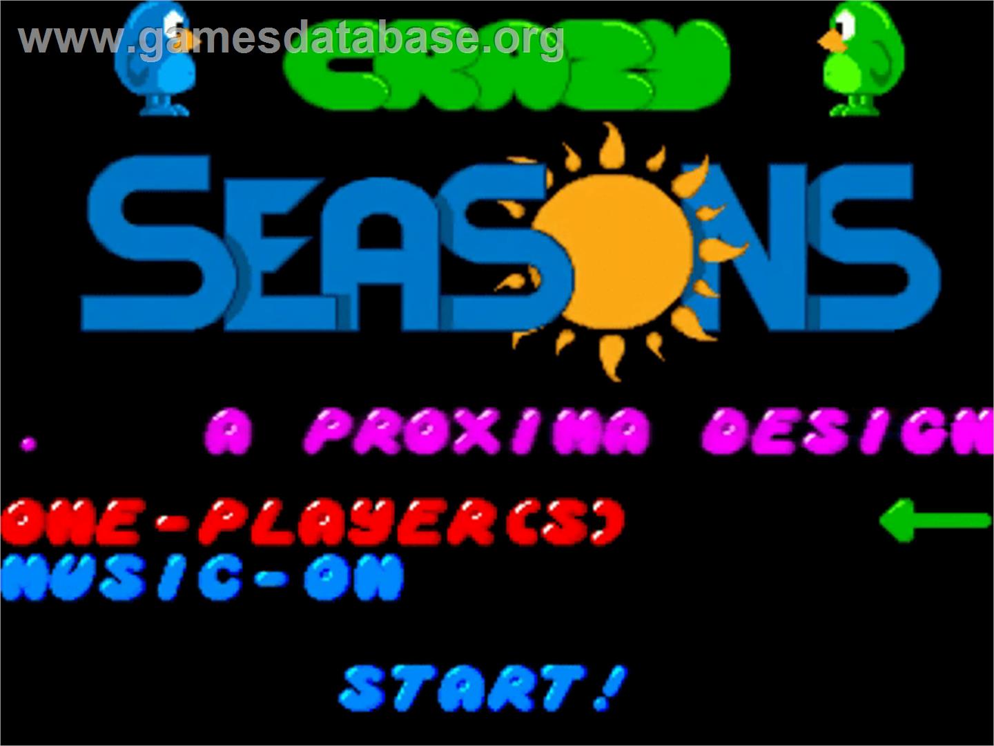 Crazy Seasons - Commodore Amiga - Artwork - Title Screen
