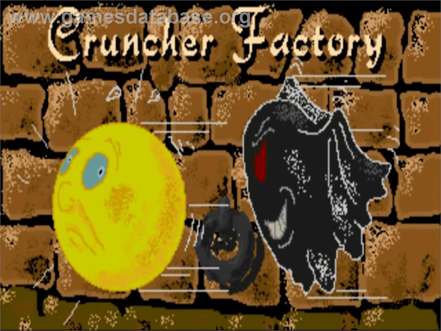 Cruncher Factory - Commodore Amiga - Artwork - Title Screen