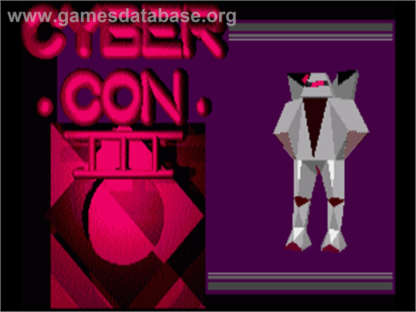 Cybercon 3 - Commodore Amiga - Artwork - Title Screen