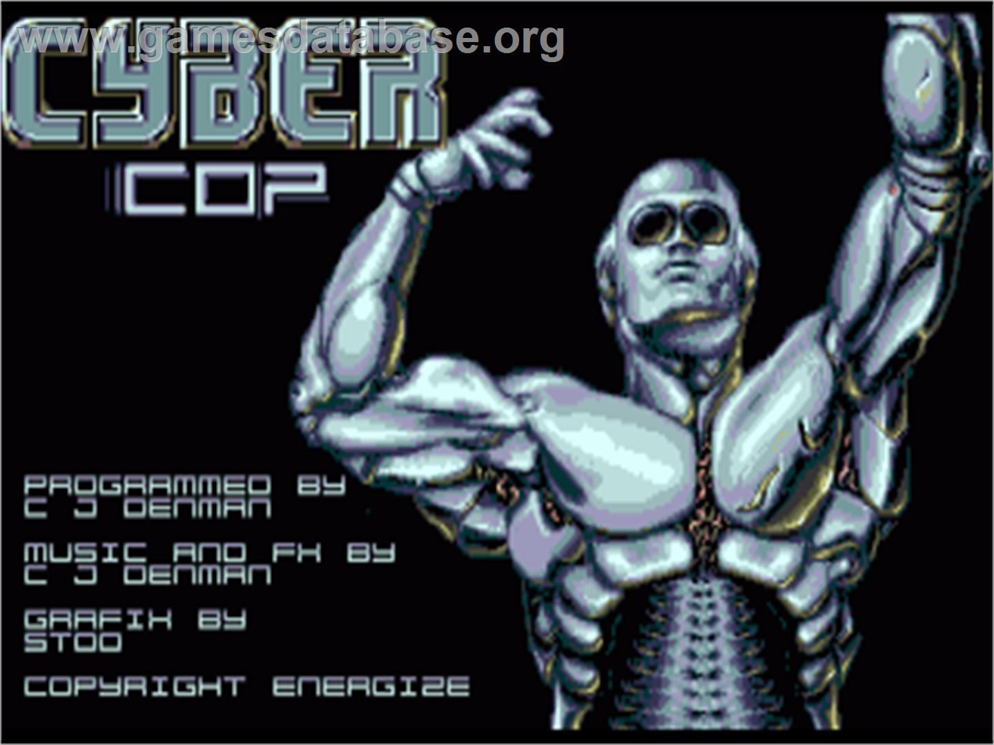 Cybercop - Commodore Amiga - Artwork - Title Screen