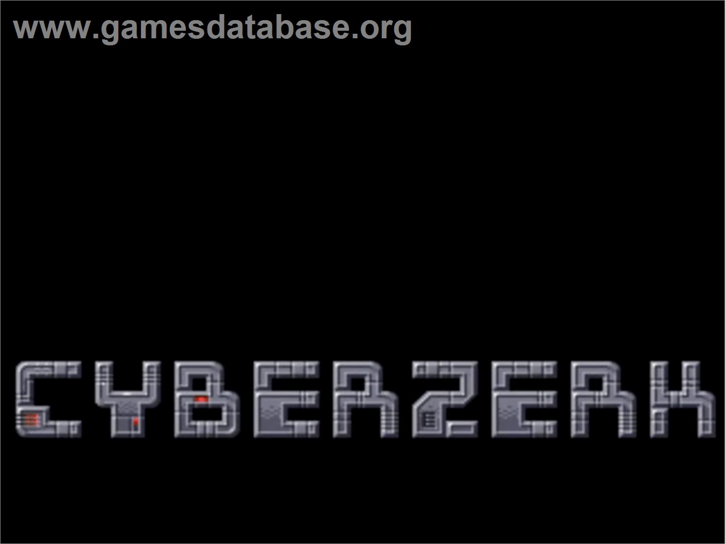 Cyberzerk - Commodore Amiga - Artwork - Title Screen