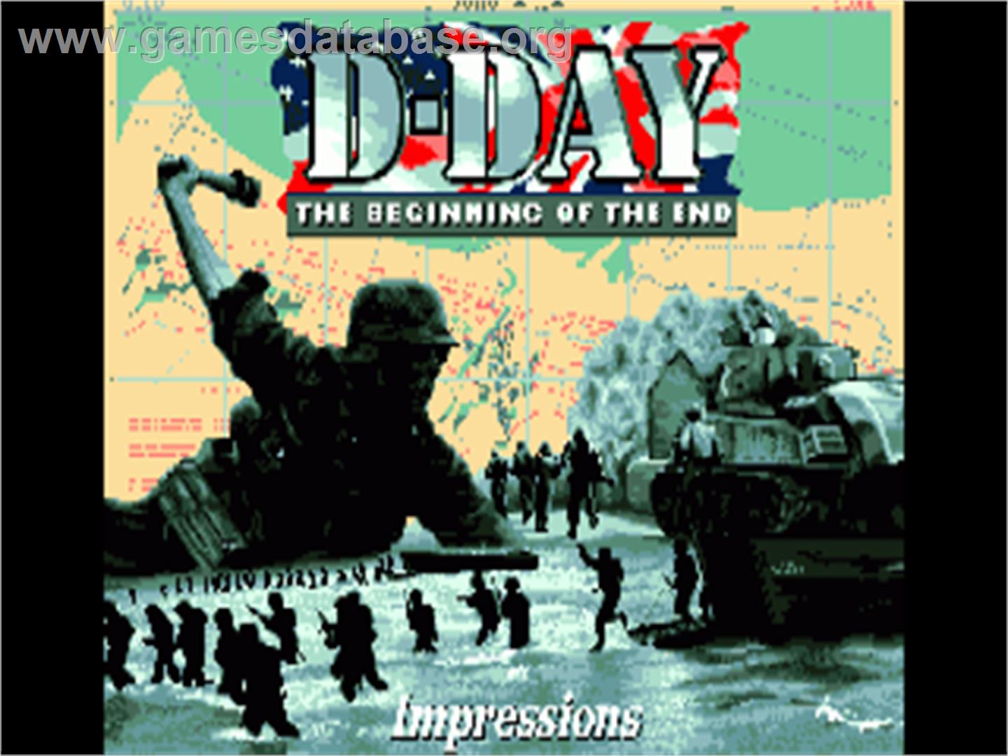 D-Day: The Beginning of the End - Commodore Amiga - Artwork - Title Screen