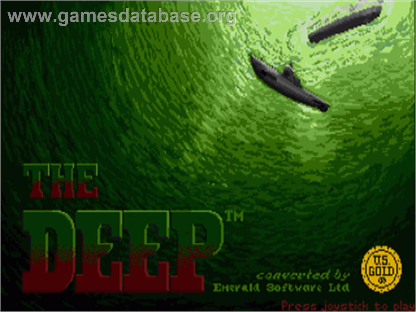 Deep, The - Commodore Amiga - Artwork - Title Screen