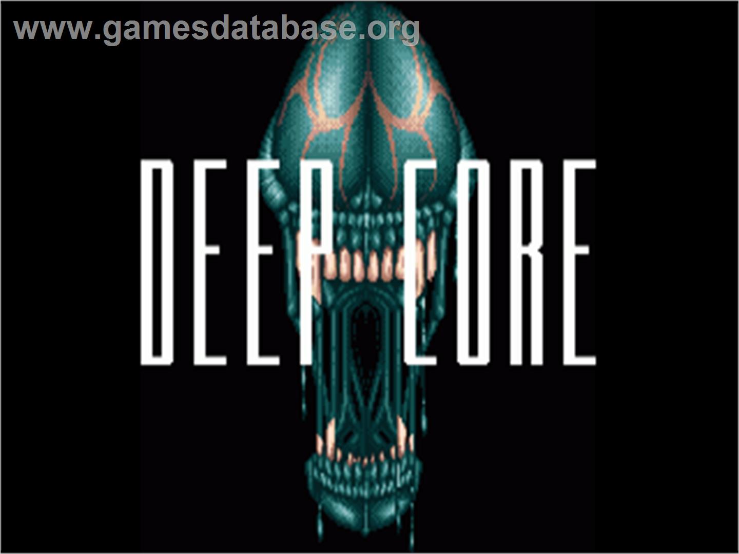 Deep Core - Commodore Amiga - Artwork - Title Screen