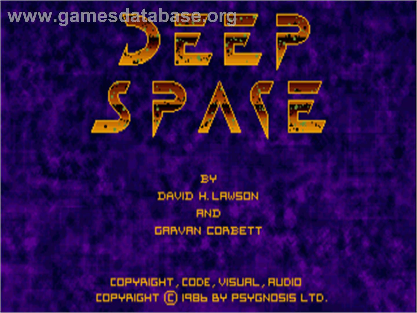 Deep Space - Commodore Amiga - Artwork - Title Screen