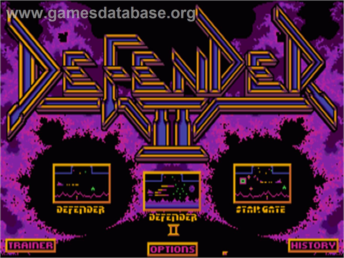Defender 2 - Commodore Amiga - Artwork - Title Screen