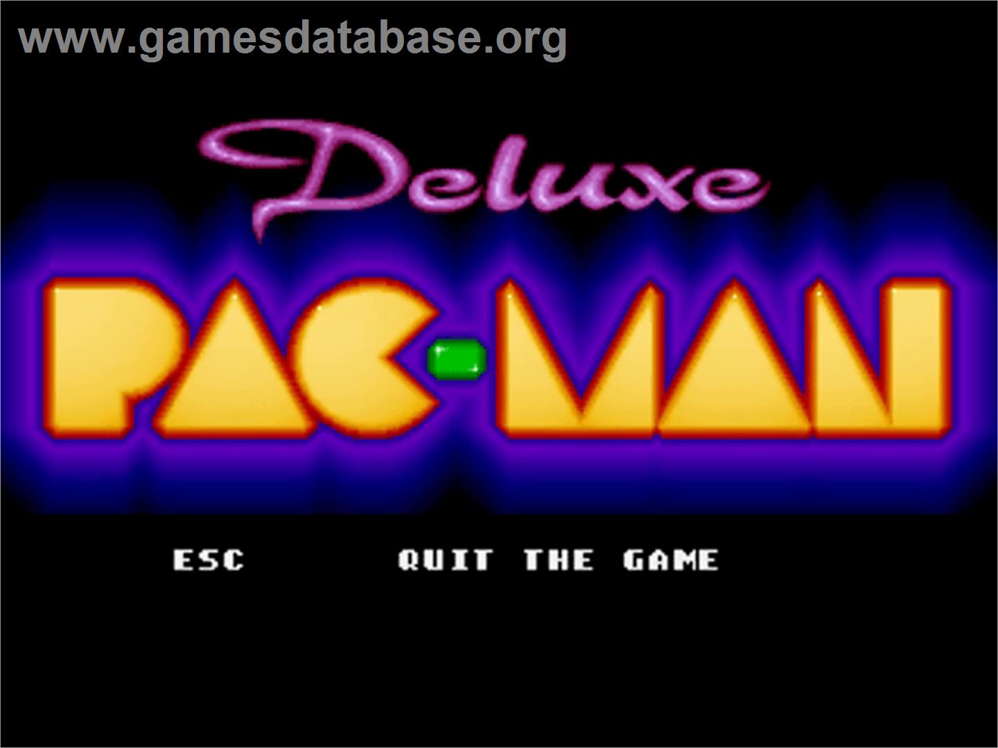 Deluxe Pacman - Commodore Amiga - Artwork - Title Screen