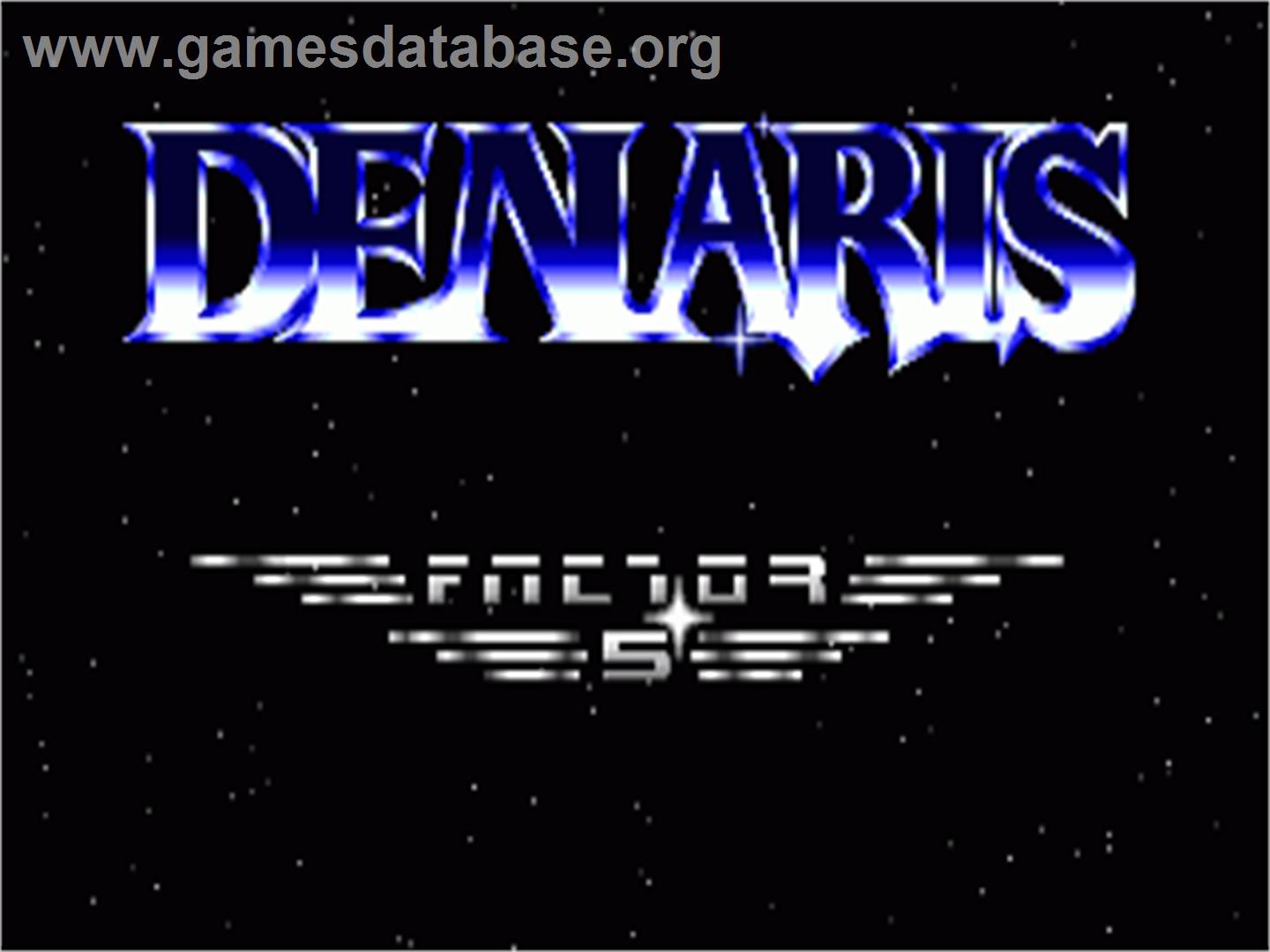 Denaris - Commodore Amiga - Artwork - Title Screen