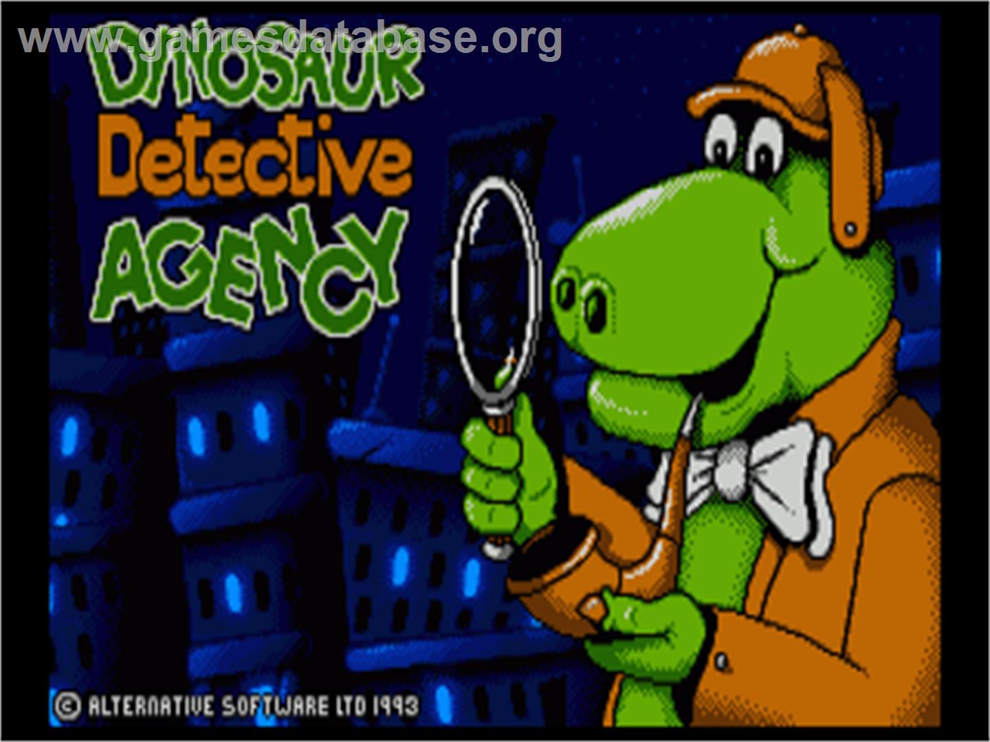 Dinosaur Detective Agency - Commodore Amiga - Artwork - Title Screen