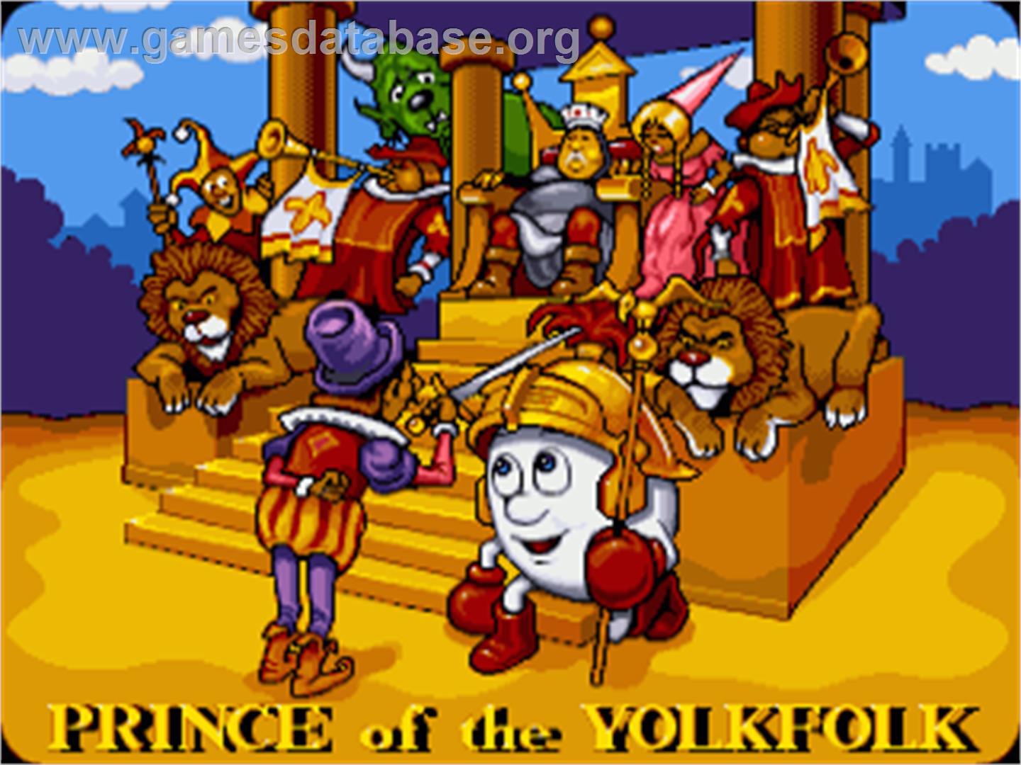 Dizzy's Excellent Adventures - Commodore Amiga - Artwork - Title Screen