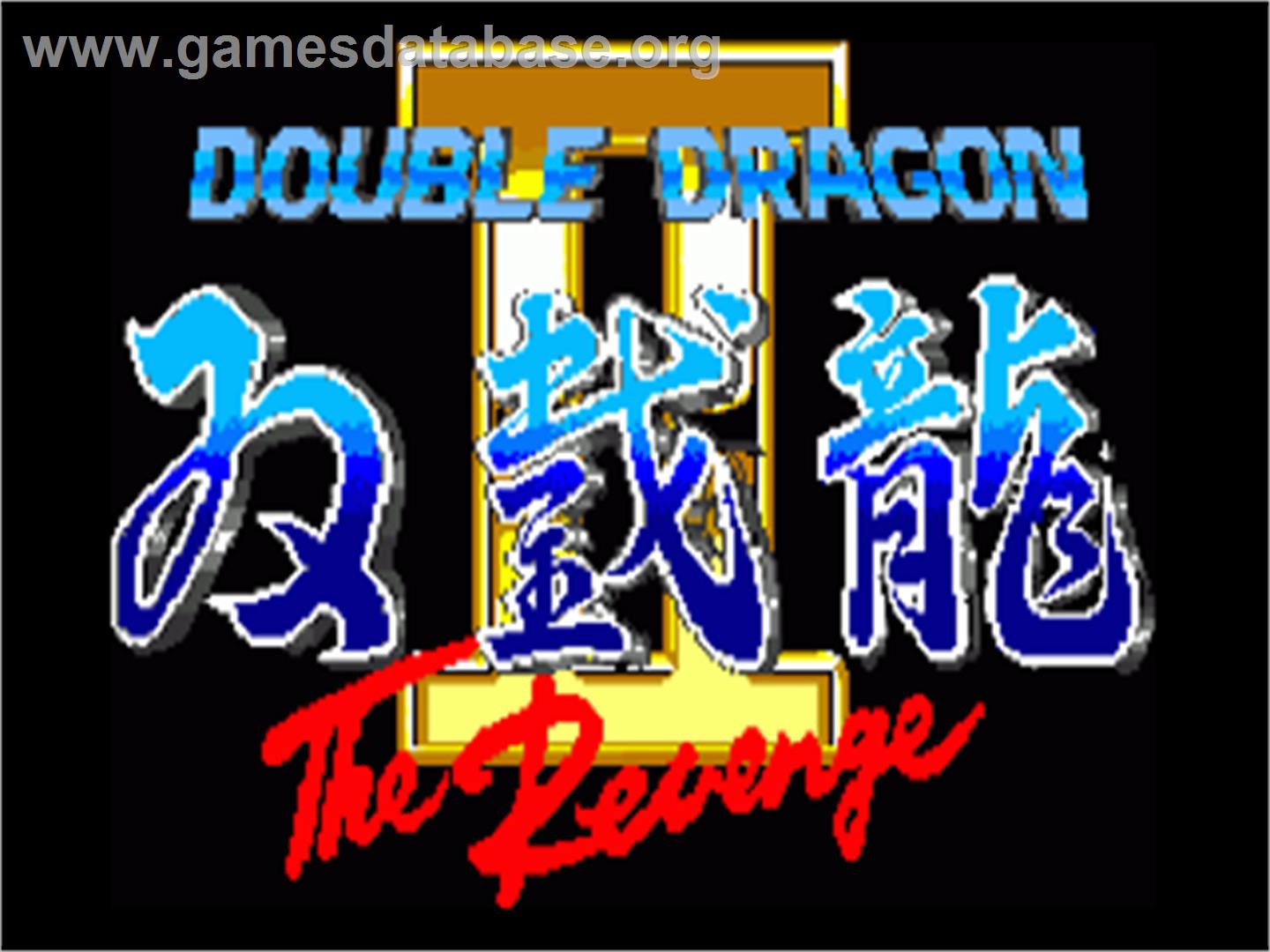 Double Dragon II - The Revenge - Commodore Amiga - Artwork - Title Screen