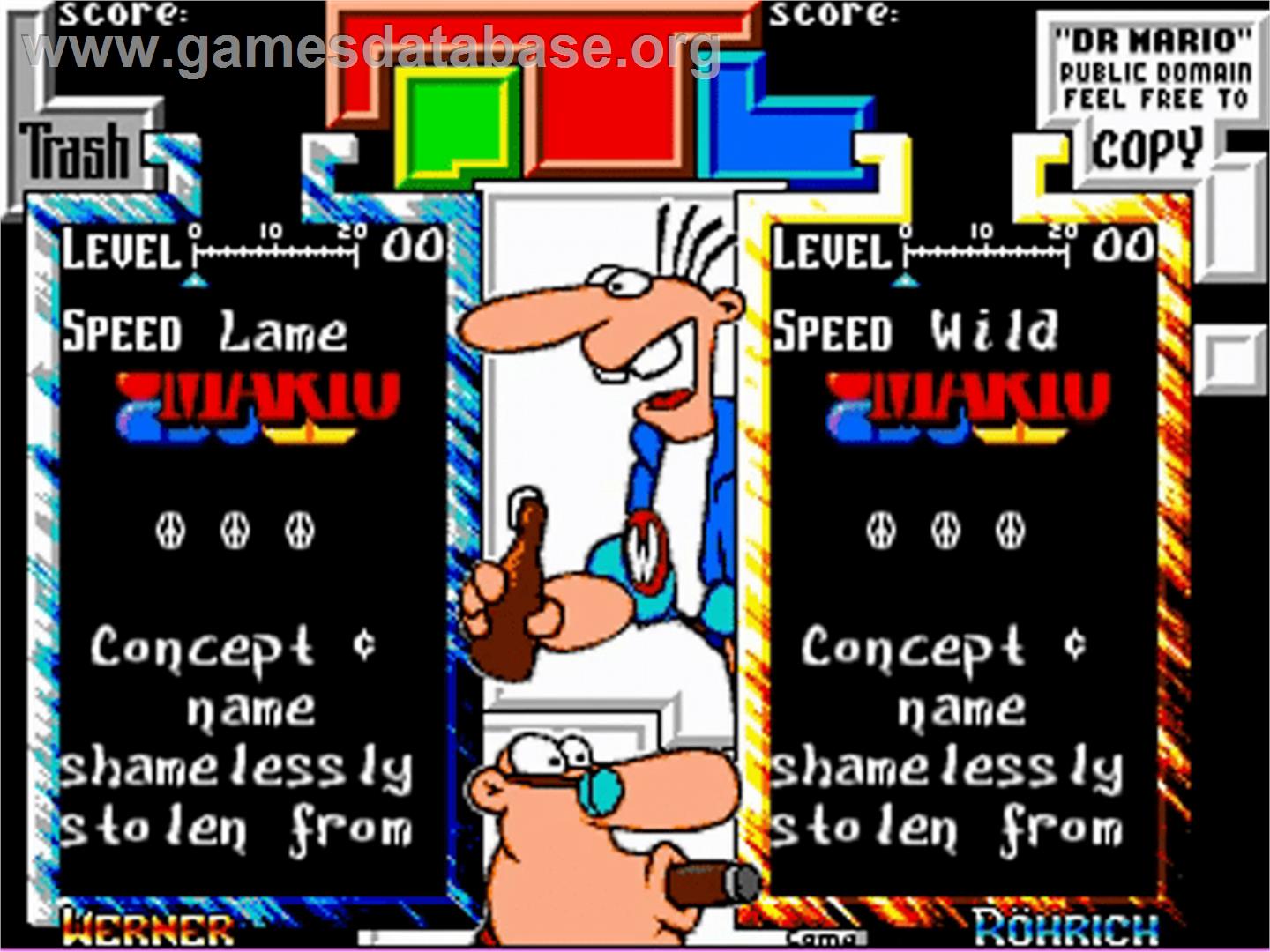 Dr. Mario - Commodore Amiga - Artwork - Title Screen