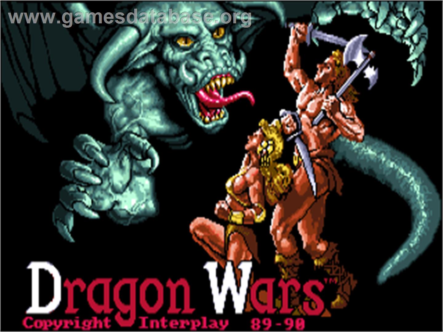 Dragon Wars - Commodore Amiga - Artwork - Title Screen