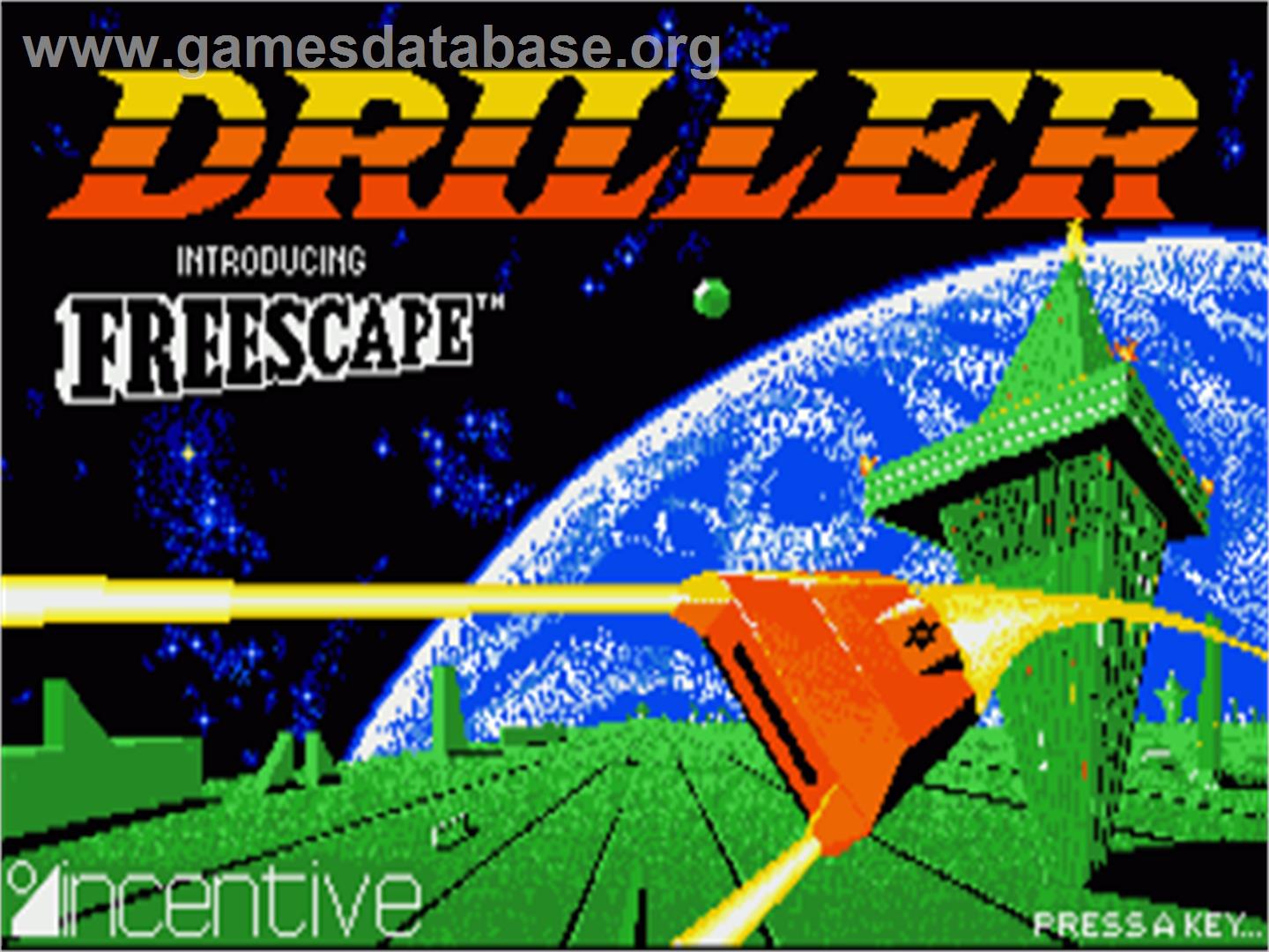 Driller - Commodore Amiga - Artwork - Title Screen
