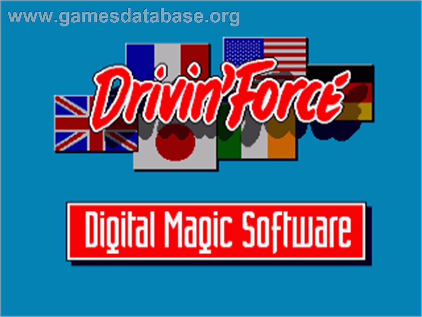 Drivin' Force - Commodore Amiga - Artwork - Title Screen