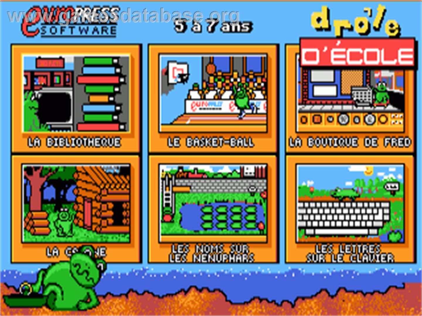 Drole d'Ecole - Commodore Amiga - Artwork - Title Screen