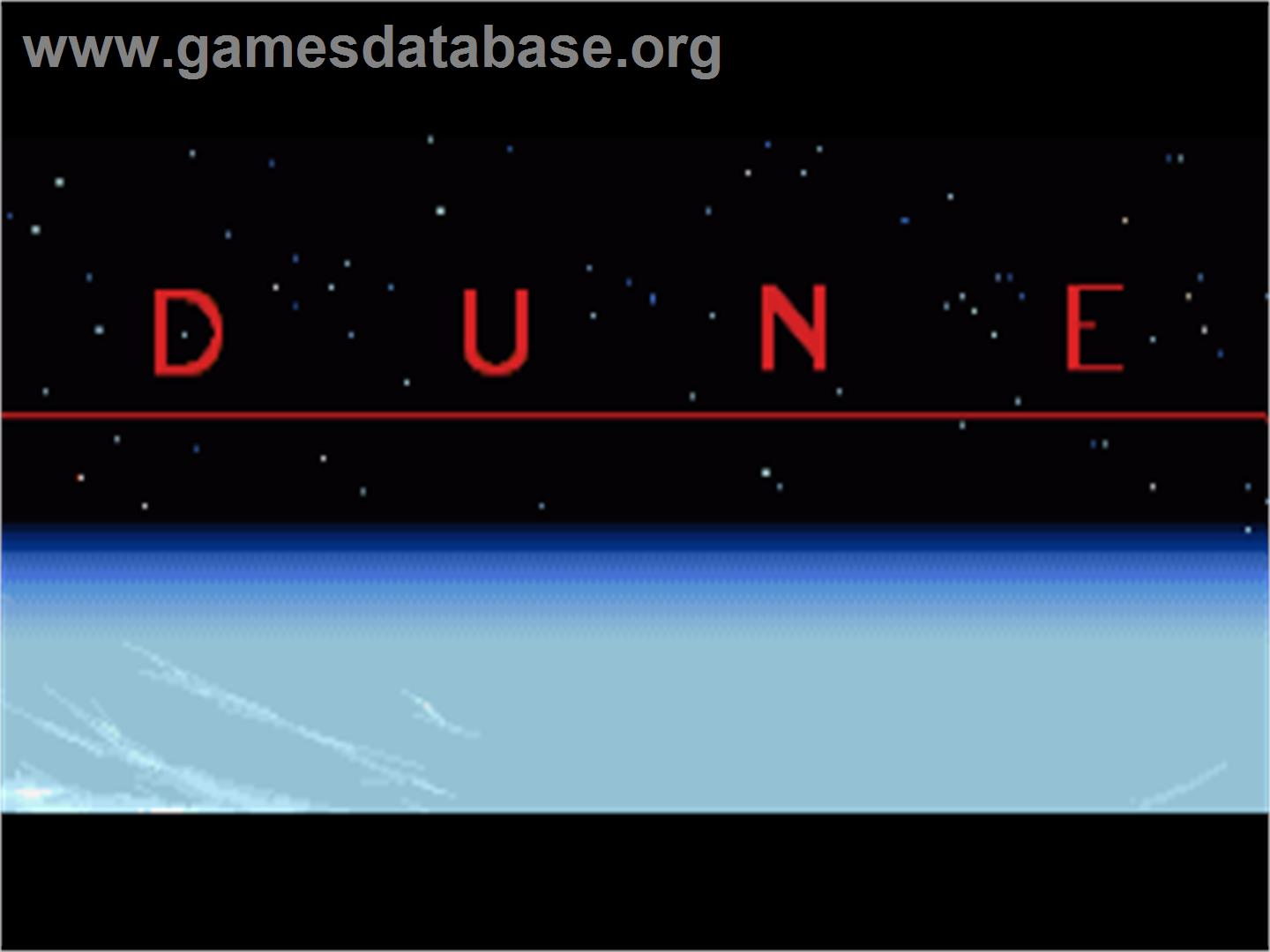 Dune - Commodore Amiga - Artwork - Title Screen