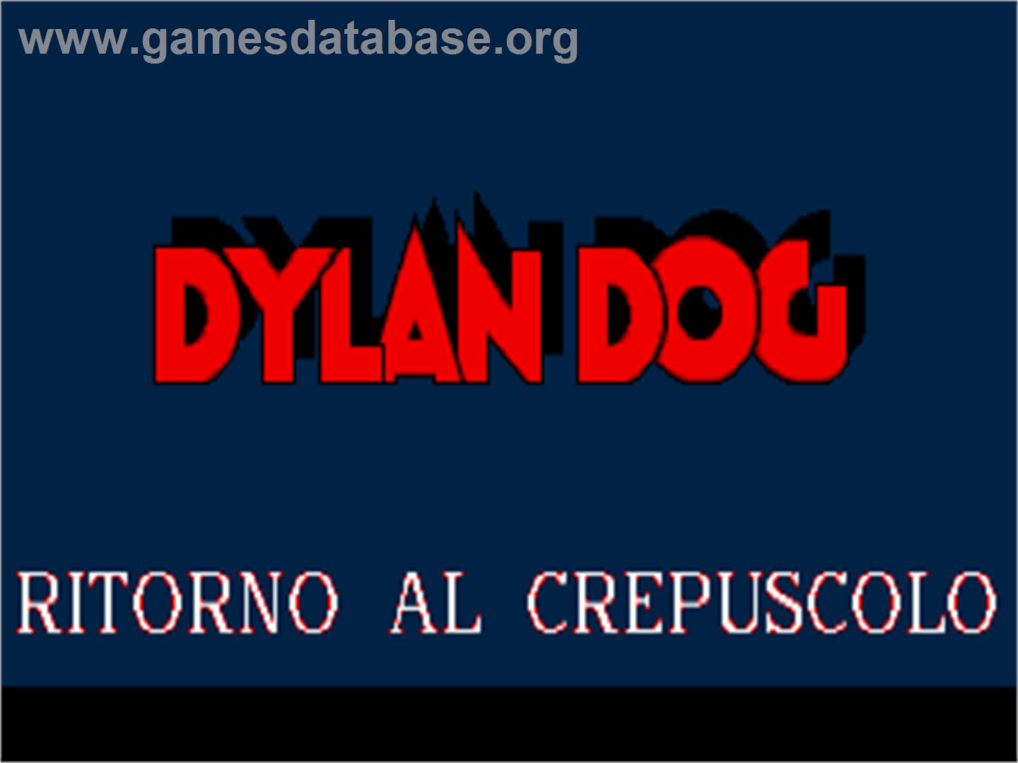 Dylan Dog 2 - Ritorno Al Crepuscolo - Commodore Amiga - Artwork - Title Screen
