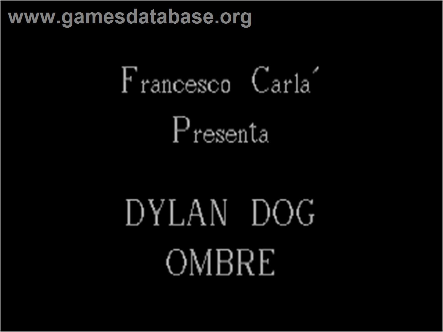 Dylan Dog 4 - Ombre - Commodore Amiga - Artwork - Title Screen