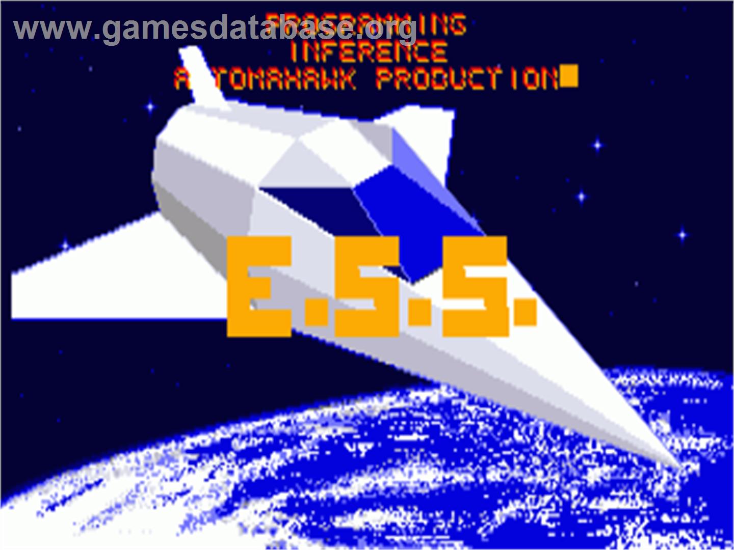 E.s.s. - European Space Simulator - Commodore Amiga - Artwork - Title Screen