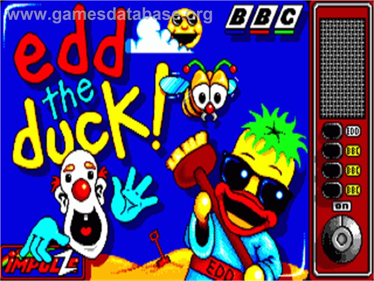 Edd The Duck! - Commodore Amiga - Artwork - Title Screen