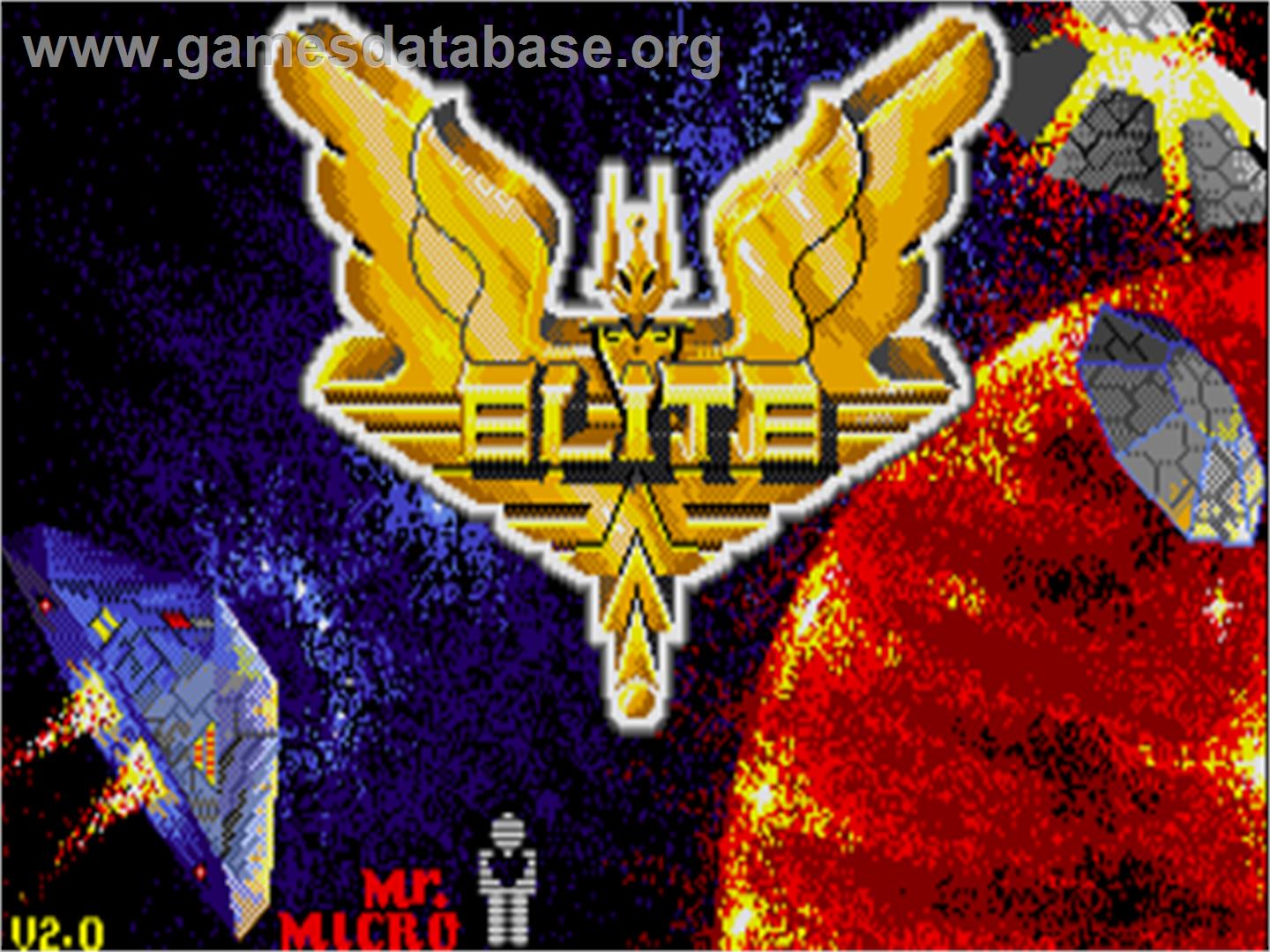 Elite - Commodore Amiga - Artwork - Title Screen