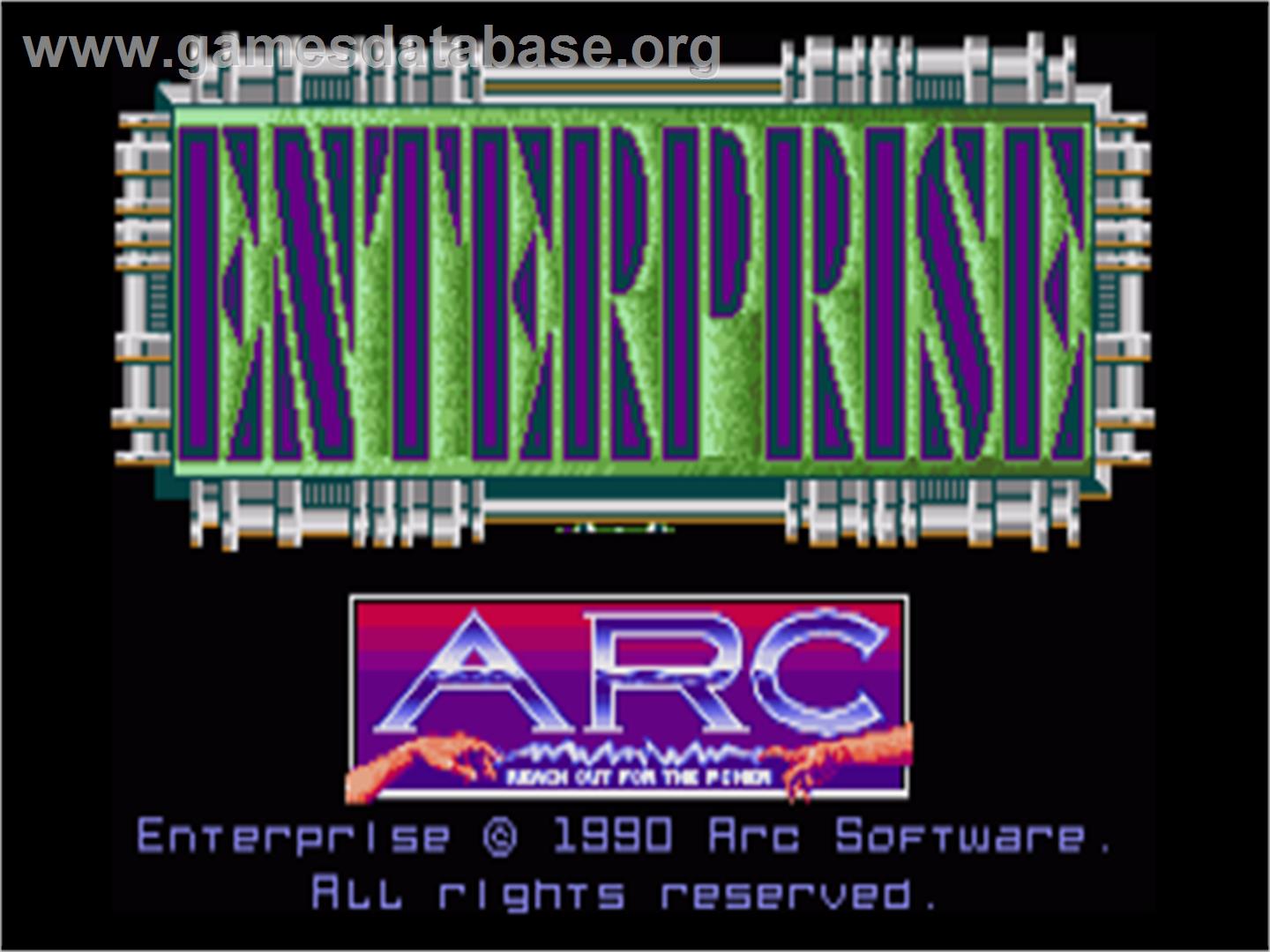 Enterprise - Commodore Amiga - Artwork - Title Screen