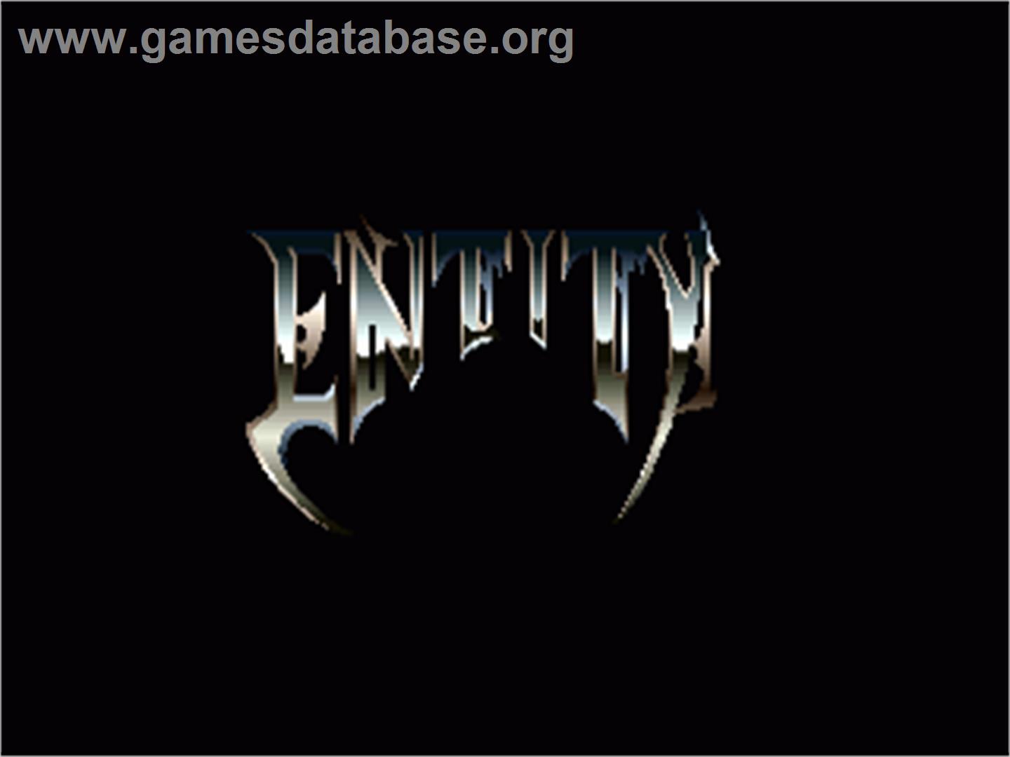 Entity - Commodore Amiga - Artwork - Title Screen