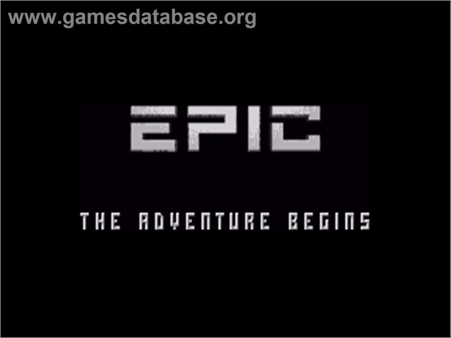 Epic - Commodore Amiga - Artwork - Title Screen